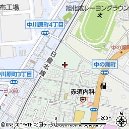 宮崎県延岡市桜園町周辺の地図