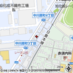 延岡中川原郵便局 ＡＴＭ周辺の地図