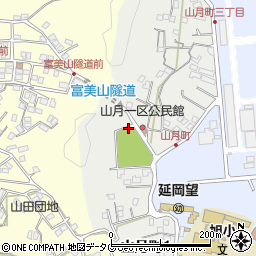 宮崎県延岡市山月町周辺の地図