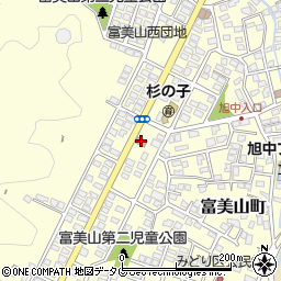 延岡市　富美山地区コミュニティセンター周辺の地図