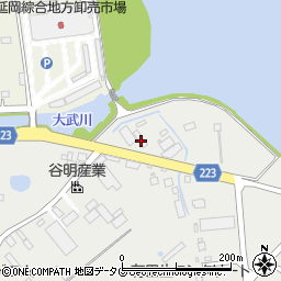 江藤産業株式会社　延岡卸売周辺の地図