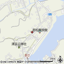 熊本県上天草市大矢野町登立521周辺の地図
