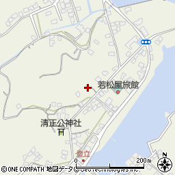 熊本県上天草市大矢野町登立519-1周辺の地図