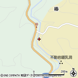 熊本県下益城郡美里町椿17周辺の地図