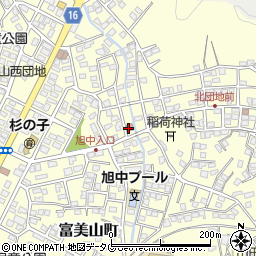 延岡富美山郵便局周辺の地図