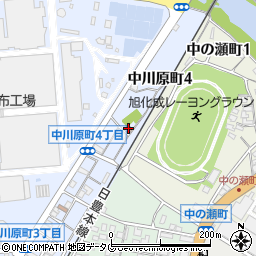 中川原４区公民館周辺の地図