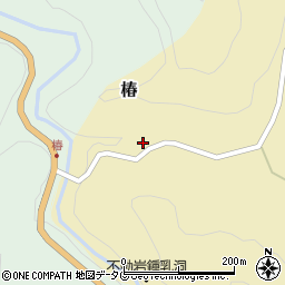 熊本県下益城郡美里町椿43周辺の地図