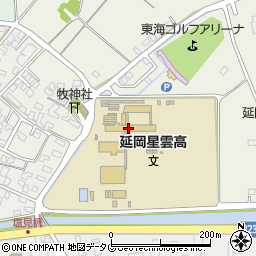 延岡星雲高校周辺の地図