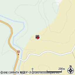 熊本県下益城郡美里町椿周辺の地図