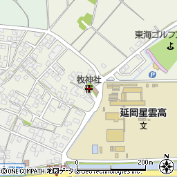 牧神社周辺の地図