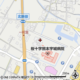 熊本県宇城市小川町北新田64周辺の地図