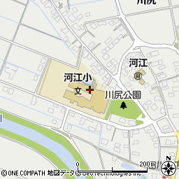 宇城市立河江小学校周辺の地図