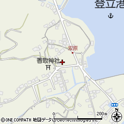 熊本県上天草市大矢野町登立1262-12周辺の地図