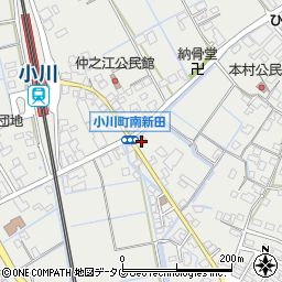 熊本県宇城市小川町北新田563-4周辺の地図