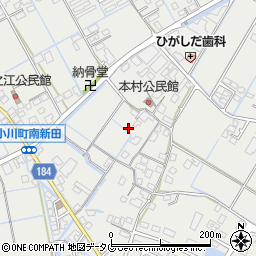 熊本県宇城市小川町北新田586-1周辺の地図