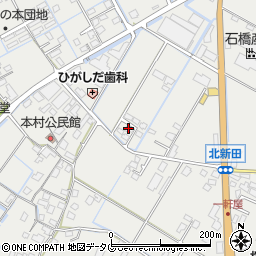 熊本県宇城市小川町北新田458周辺の地図