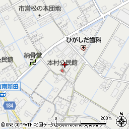 熊本県宇城市小川町北新田633周辺の地図