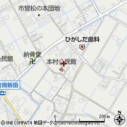 熊本県宇城市小川町北新田633周辺の地図