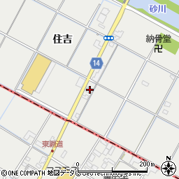 熊本県宇城市小川町住吉268周辺の地図