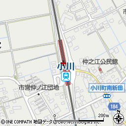 小川駅周辺の地図