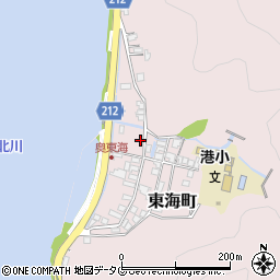 宮崎県延岡市東海町161-16周辺の地図