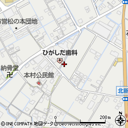 熊本県宇城市小川町北新田周辺の地図