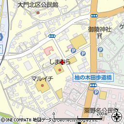 延岡大門郵便局周辺の地図