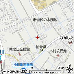 熊本県宇城市小川町北新田665周辺の地図