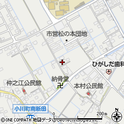 熊本県宇城市小川町北新田658-2周辺の地図