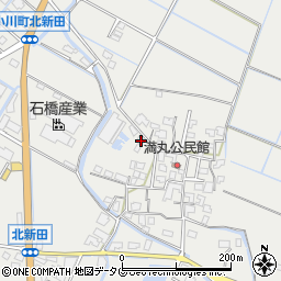 熊本県宇城市小川町北新田182周辺の地図