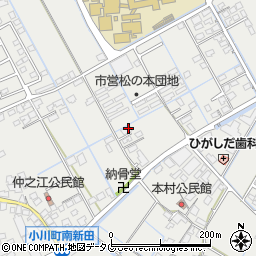 熊本県宇城市小川町北新田656周辺の地図