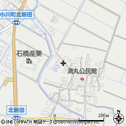 熊本県宇城市小川町北新田184周辺の地図