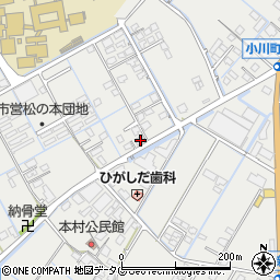熊本県宇城市小川町北新田704周辺の地図