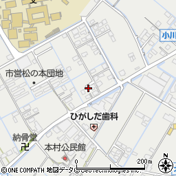 熊本県宇城市小川町北新田703周辺の地図
