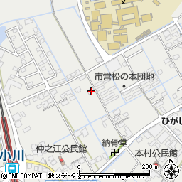 熊本県宇城市小川町北新田672周辺の地図
