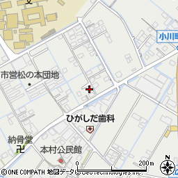 熊本県宇城市小川町北新田705周辺の地図