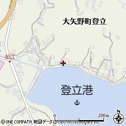 熊本県上天草市大矢野町登立3114-3周辺の地図