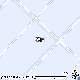 熊本県八代郡氷川町若洲周辺の地図