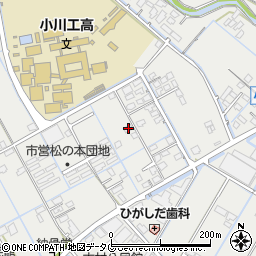 熊本県宇城市小川町北新田711周辺の地図