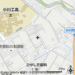 熊本県宇城市小川町北新田721周辺の地図