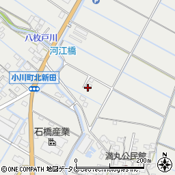 熊本県宇城市小川町北新田353-14周辺の地図