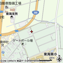 宮崎県延岡市柚の木田町周辺の地図