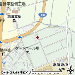 宮崎県延岡市柚の木田町周辺の地図
