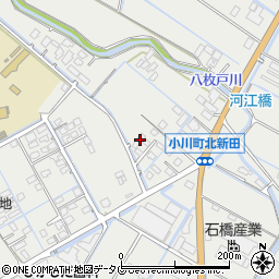 熊本県宇城市小川町北新田1086-1周辺の地図