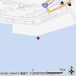 三角港周辺の地図