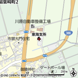 延岡市東海支所周辺の地図