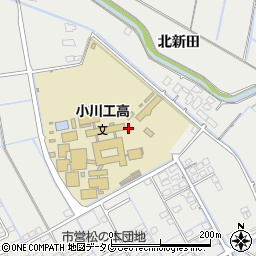 熊本県宇城市小川町北新田754周辺の地図