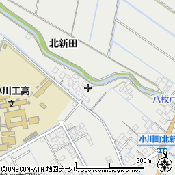 熊本県宇城市小川町北新田1013-2周辺の地図