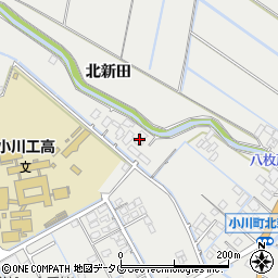 熊本県宇城市小川町北新田1076周辺の地図