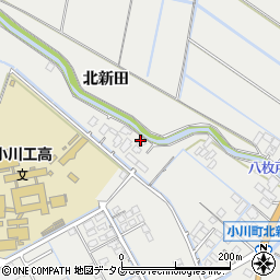 熊本県宇城市小川町北新田1013周辺の地図